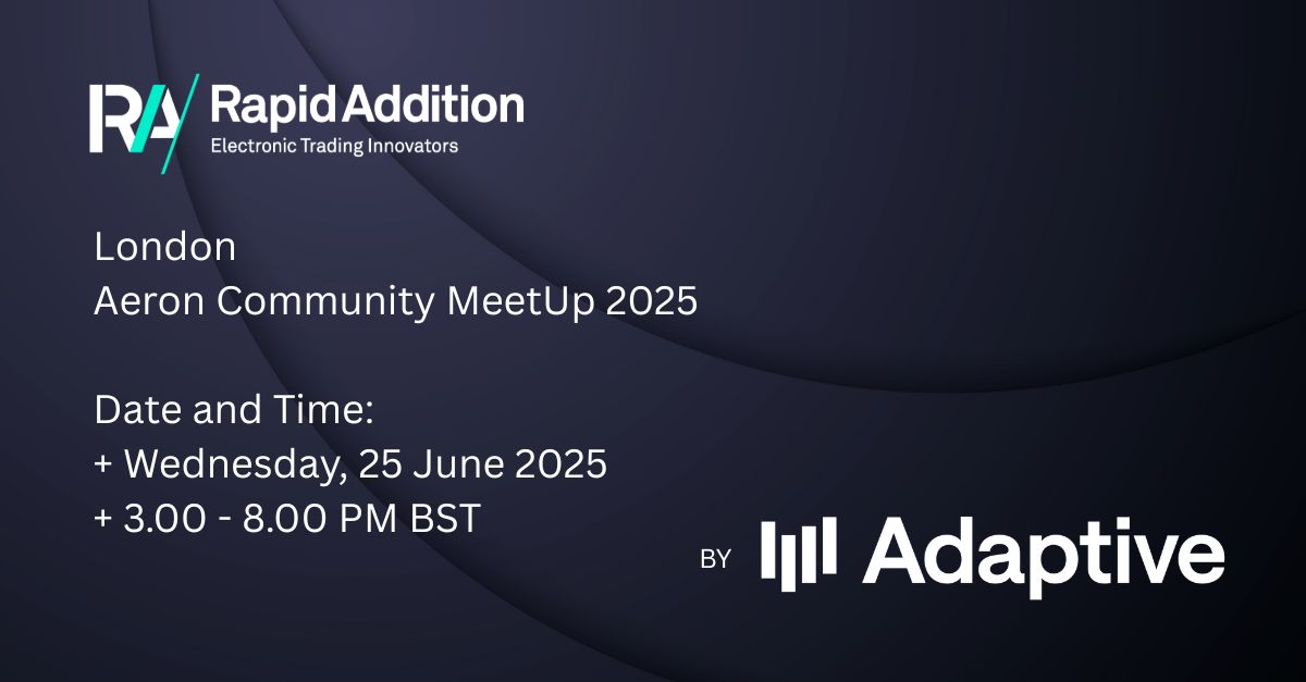 Rapid Addition at the Aeron Community Meet Up London 2025